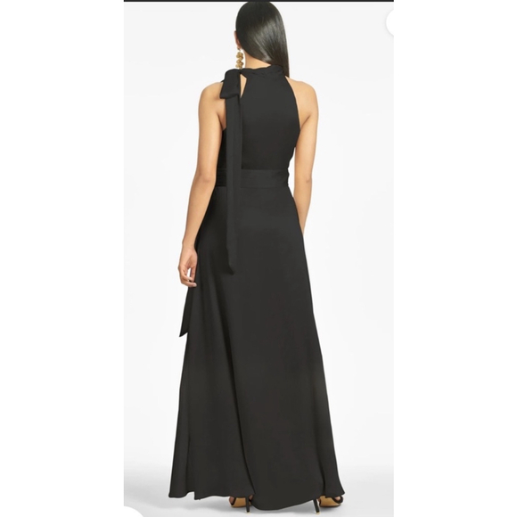 NWT Sachin & Babi Kayla Halter Gown Maxi Dress Black Size 8 - Picture 6 of 7